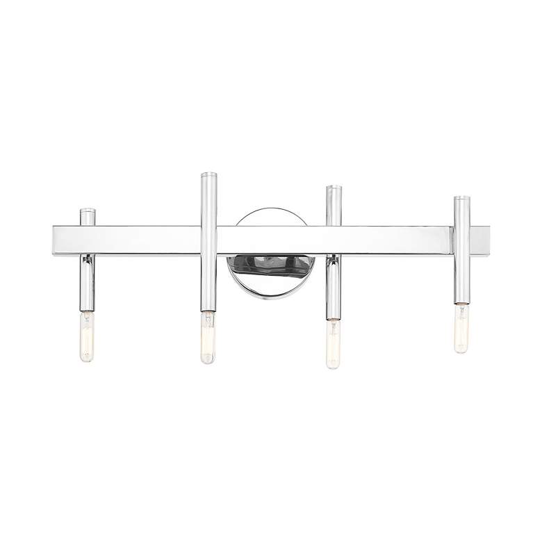 Image 7 Denmark 23 1/2" Wide Polished Chrome 4-Light Bath Light more views
