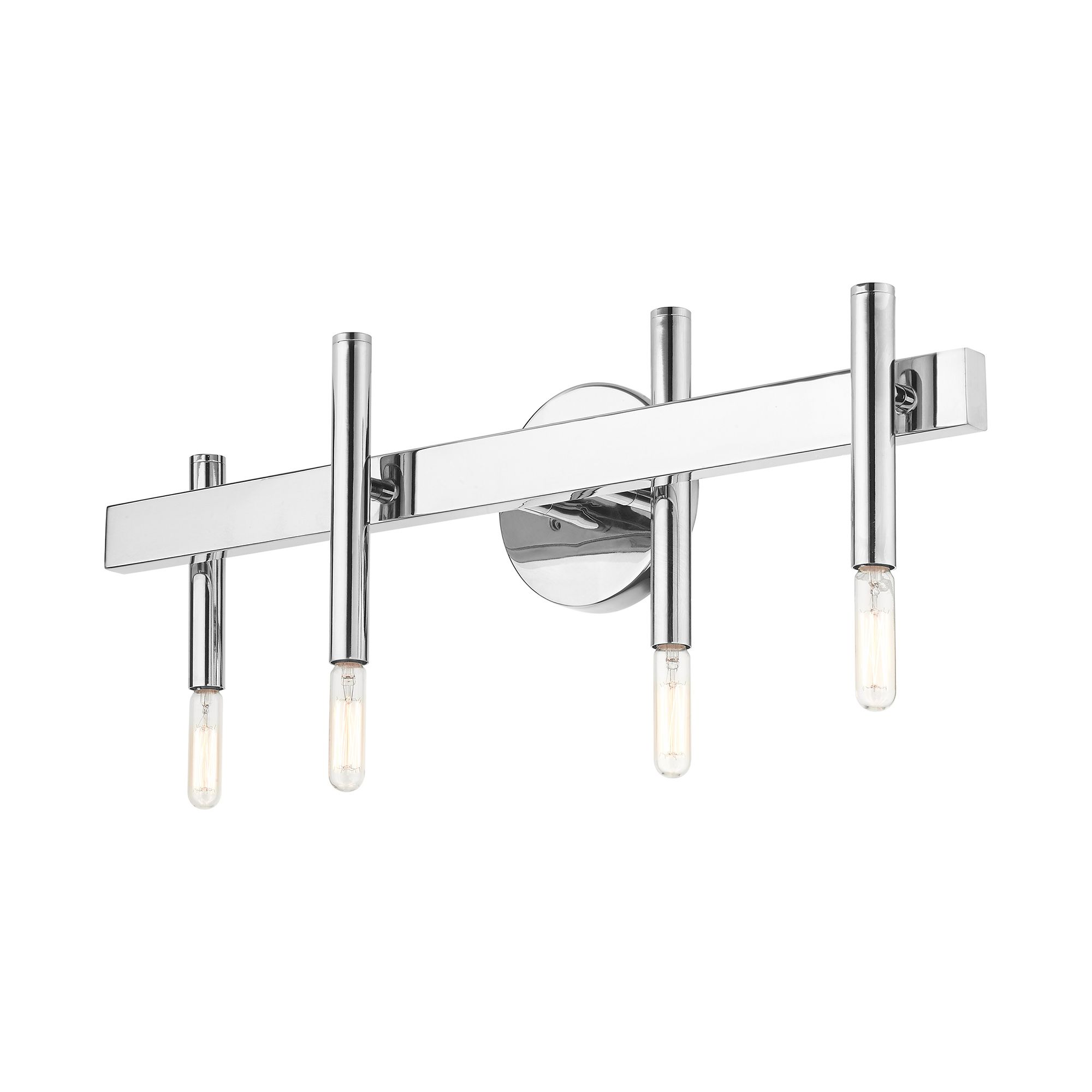 Denmark 23 1/2" Wide Polished Chrome 4-Light Bath Light