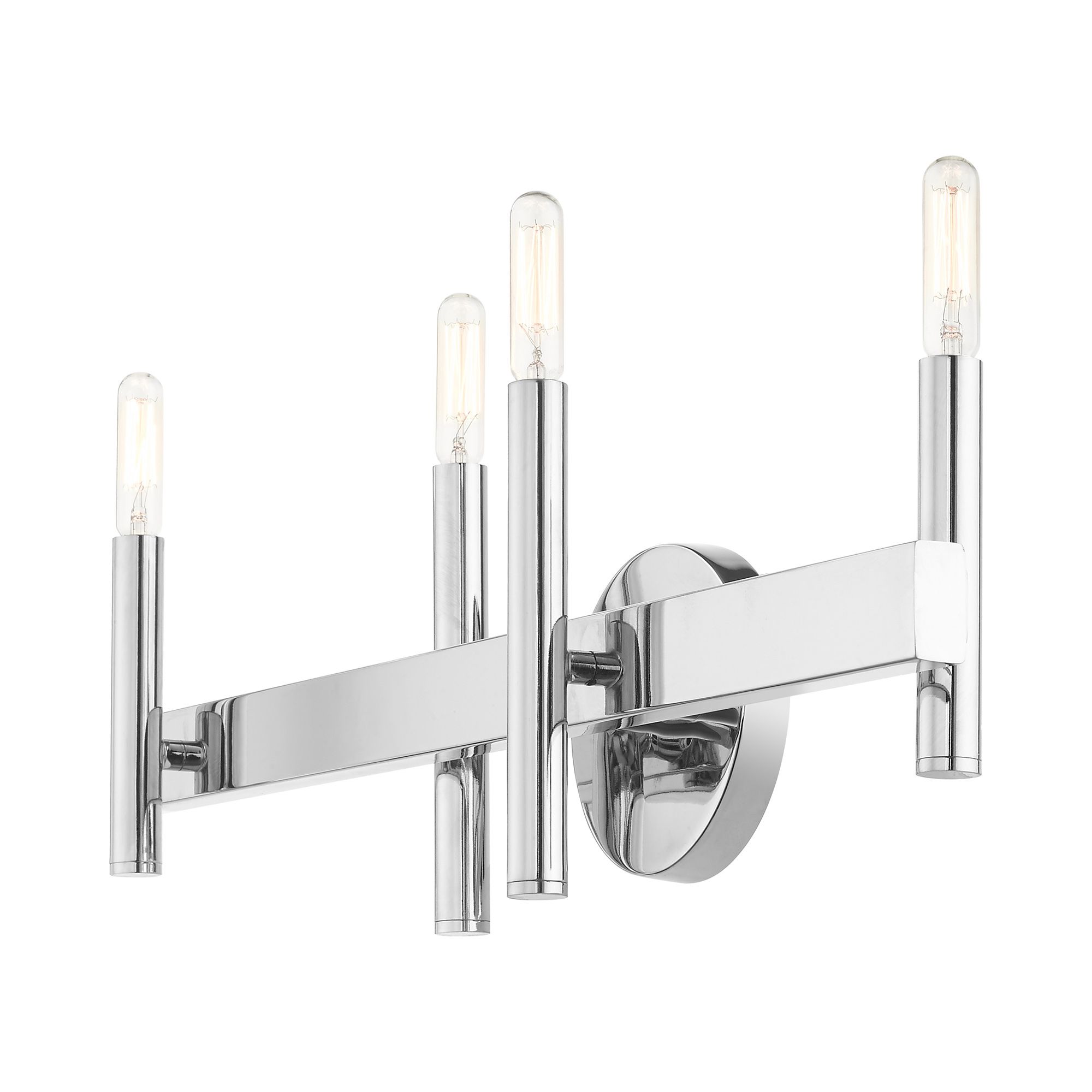 Denmark 23 1/2" Wide Polished Chrome 4-Light Bath Light