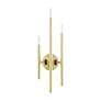 3_Denmark 3 Light Satin Brass ADA Triple Sconce more views