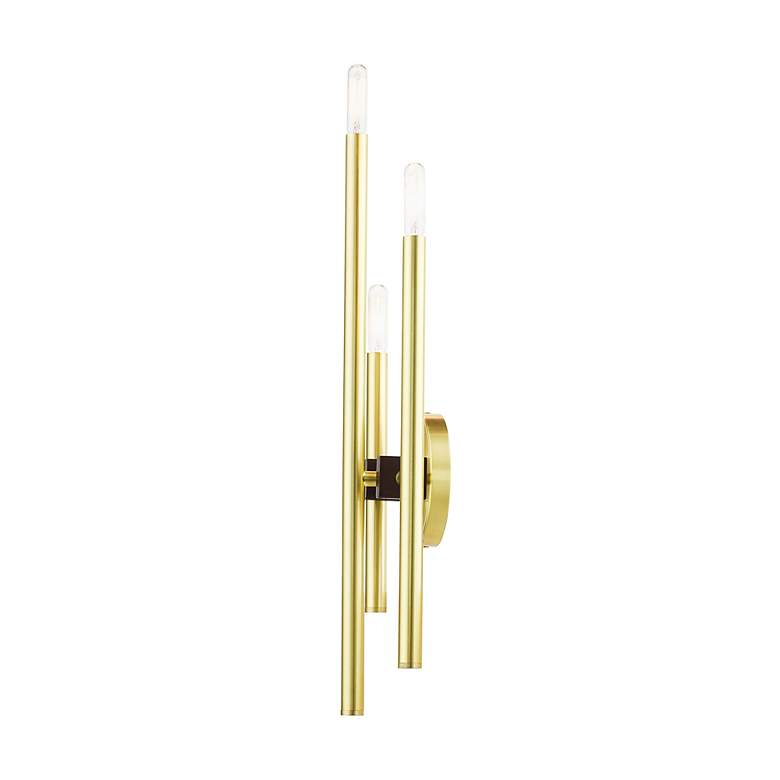 Image 7 Denmark 3 Light Satin Brass ADA Triple Sconce more views