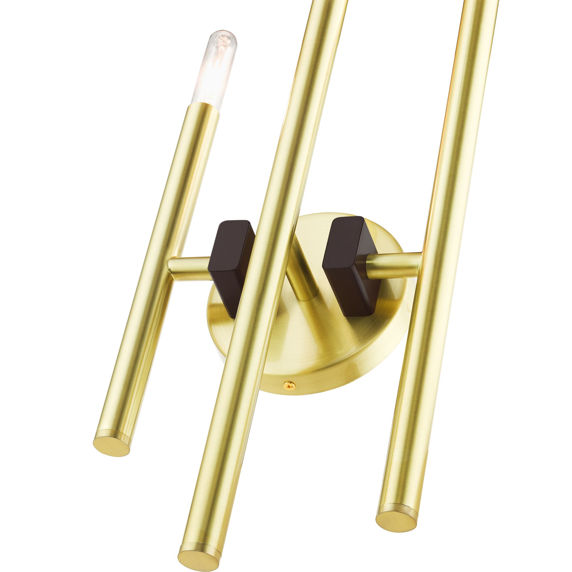 Denmark 3 Light Satin Brass ADA Triple Sconce