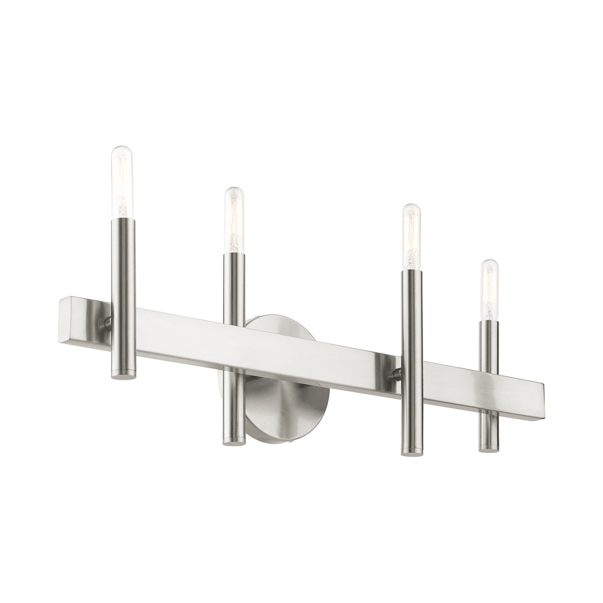 Denmark 4 Light Brushed Nickel Bath Vanity