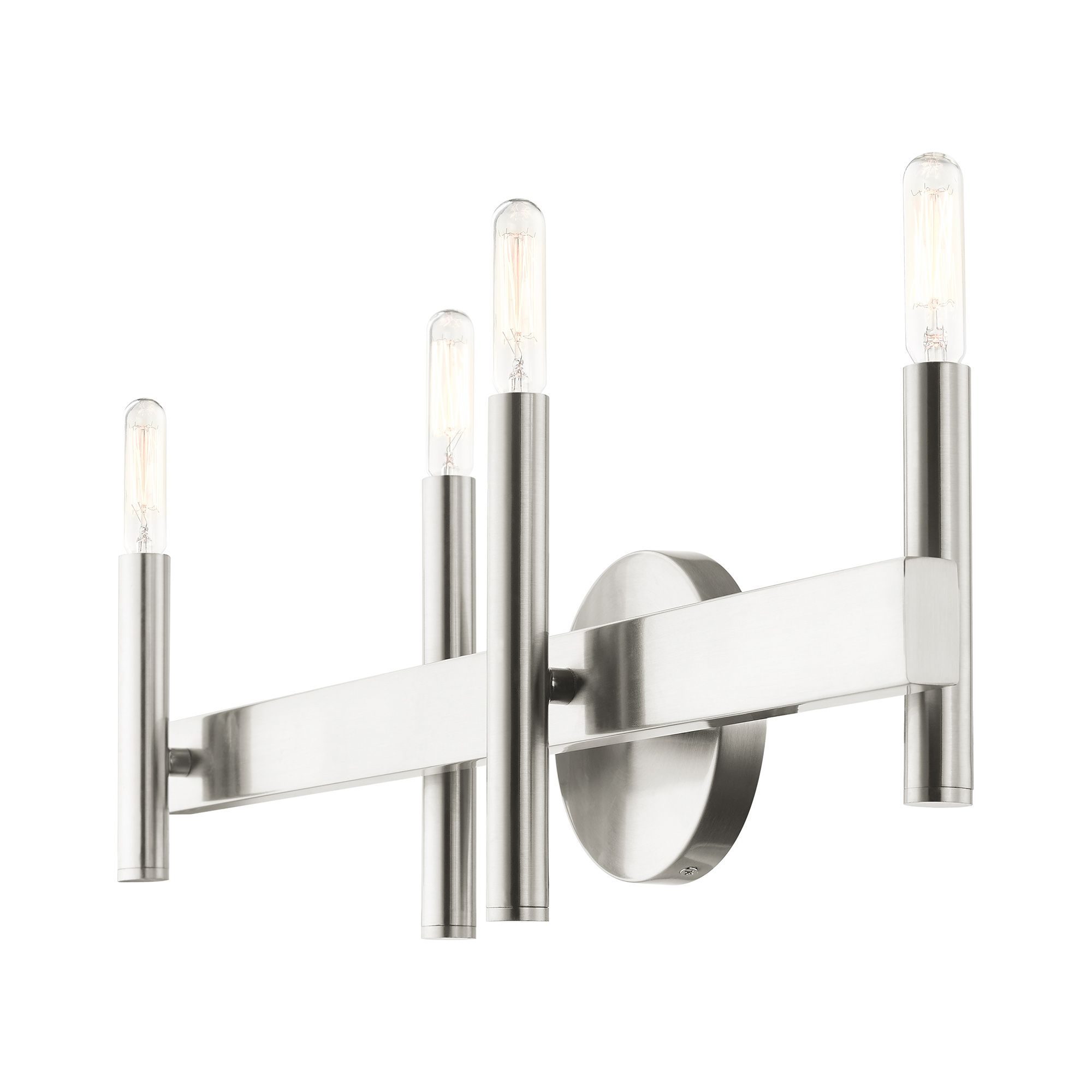 Denmark 4 Light Brushed Nickel Bath Vanity