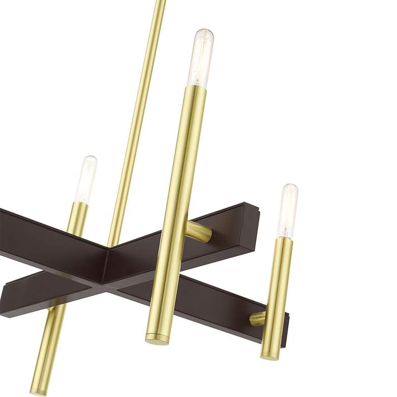 Image 6 Denmark 4 Light Satin Brass Chandelier more views