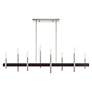 7_Denmark 48" Wide Brushed Nickel 8-Light Linear Chandelier more views
