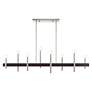 Denmark 48" Wide Brushed Nickel 8-Light Linear Chandelier in scene