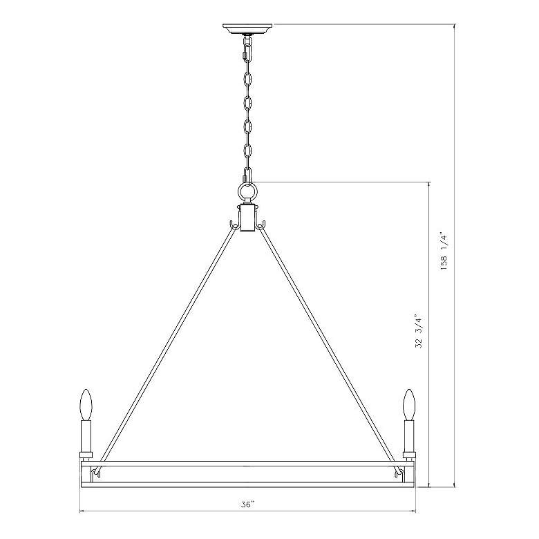 Image 7 Dennison by Z-Lite Signature Brass 8 Light Chandelier more views