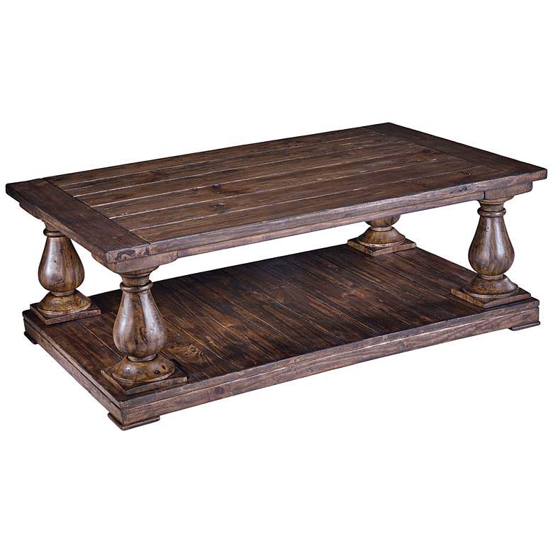 Image 1 Densbury 54 inch Wide Rectangular Natural Pine Cocktail Table