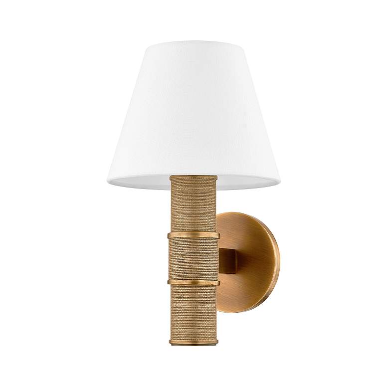 Image 1 Denton 13" High Patina Brass Wall Sconce