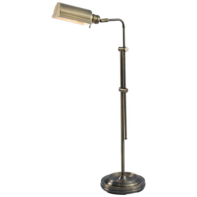 Image 2 Denton 36" High Antique Brass Adjustable Floor Lamp more views