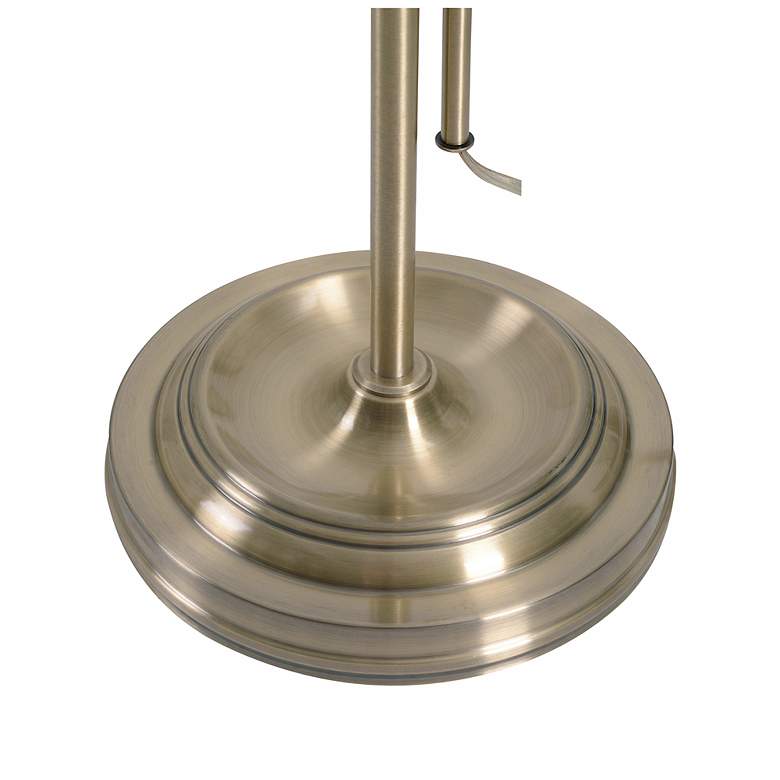 Image 7 Denton 36" High Antique Brass Adjustable Floor Lamp more views