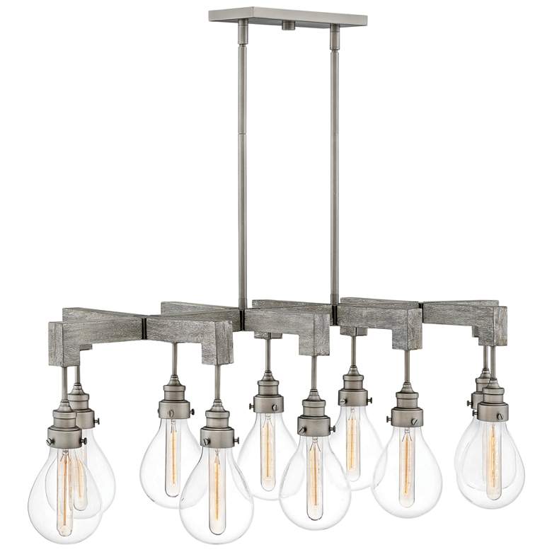 Image 2 Denton 48 1/2" Wide Pewter Kitchen Island Light Chandelier