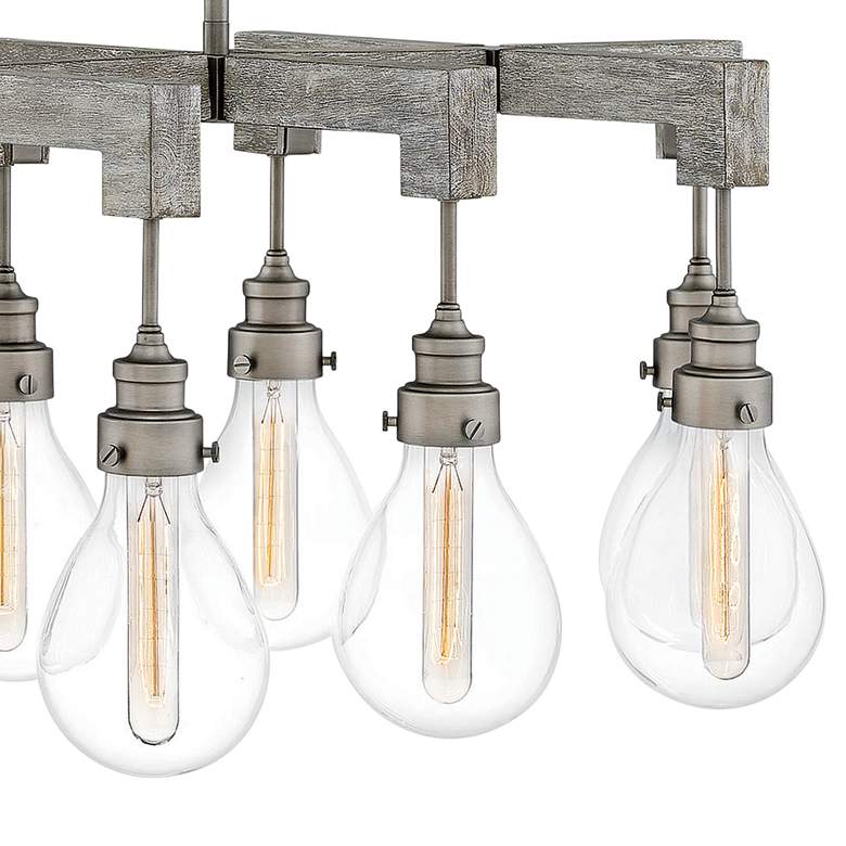 Image 3 Denton 48 1/2" Wide Pewter Kitchen Island Light Chandelier more views