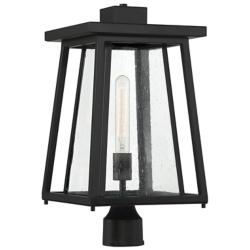 Denver 1-Light Outdoor Post Lantern in Matte Black