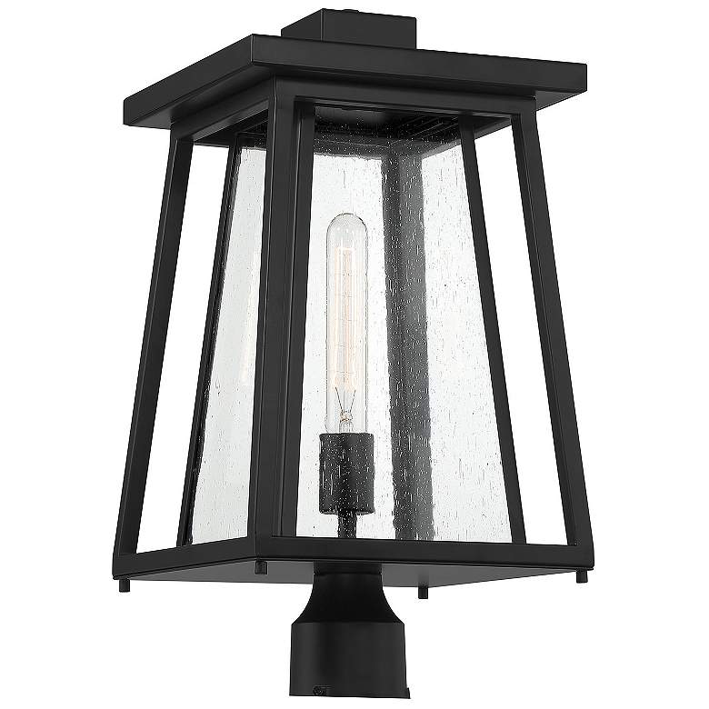 Image 3 Denver 1-Light Outdoor Post Lantern in Matte Black more views
