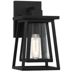 Denver 1-Light Outdoor Wall Lantern in Matte Black