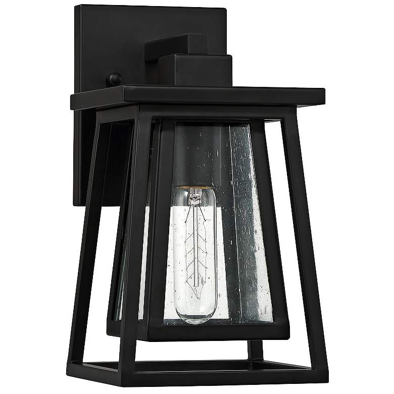Image 3 Denver 1-Light Outdoor Wall Lantern in Matte Black more views