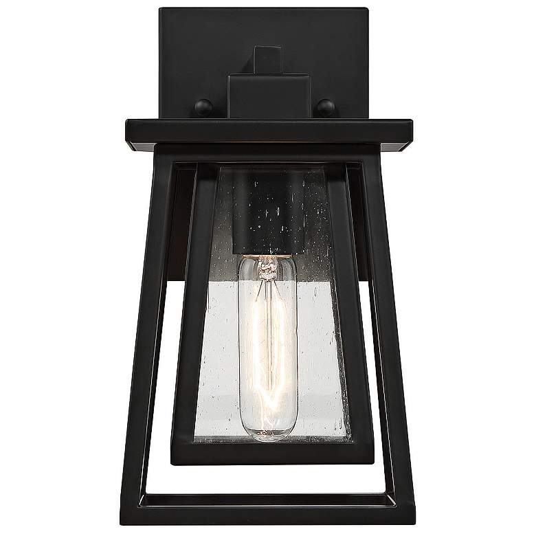 Image 4 Denver 1-Light Outdoor Wall Lantern in Matte Black more views