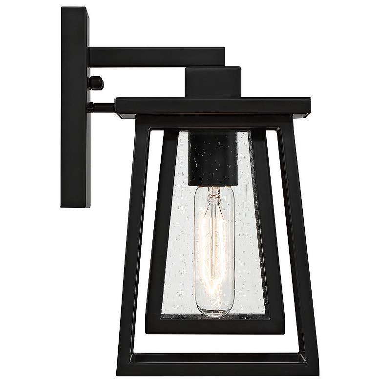 Image 6 Denver 1-Light Outdoor Wall Lantern in Matte Black more views