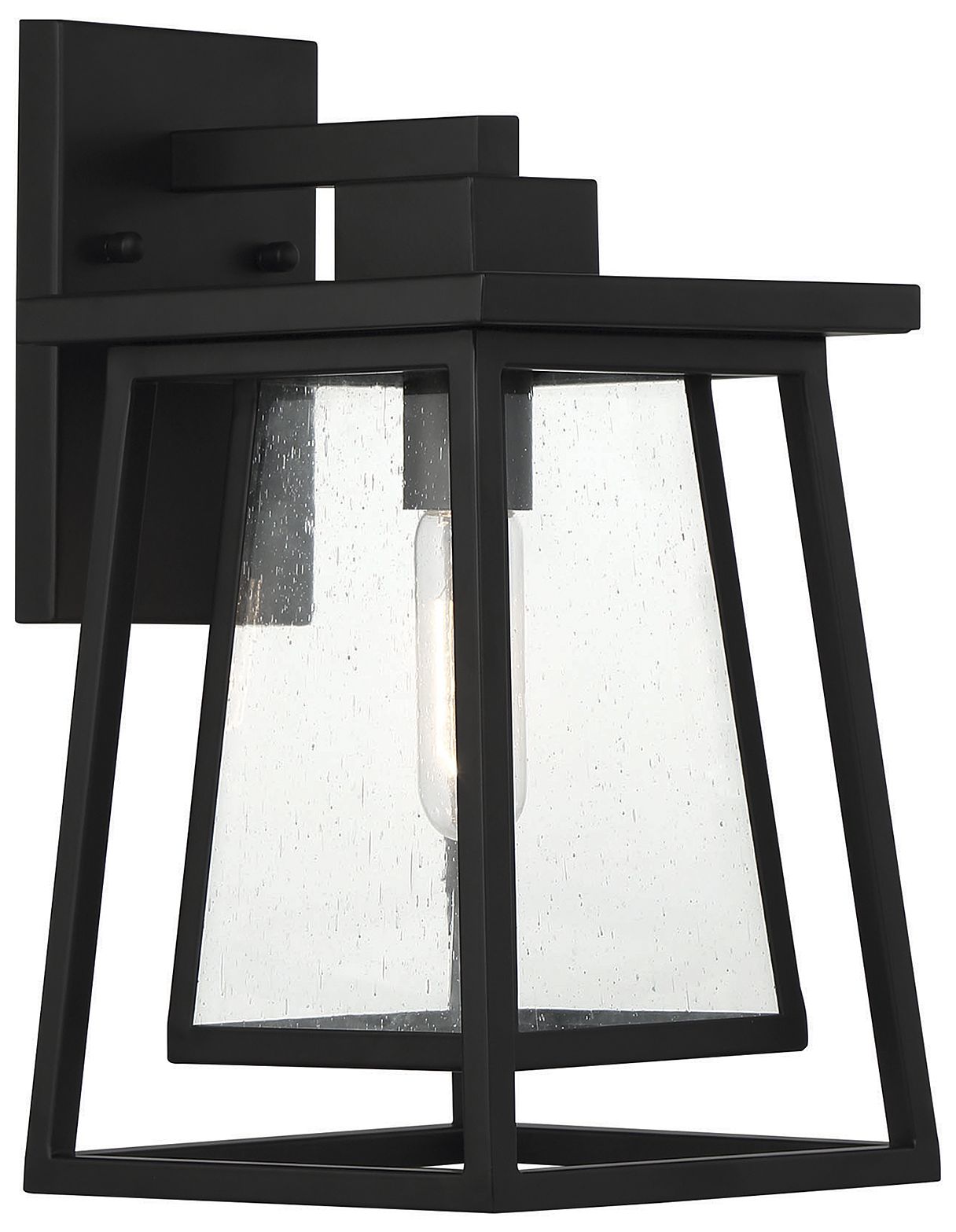 Image 4 Denver 1-Light Outdoor Wall Lantern in Matte Black more views