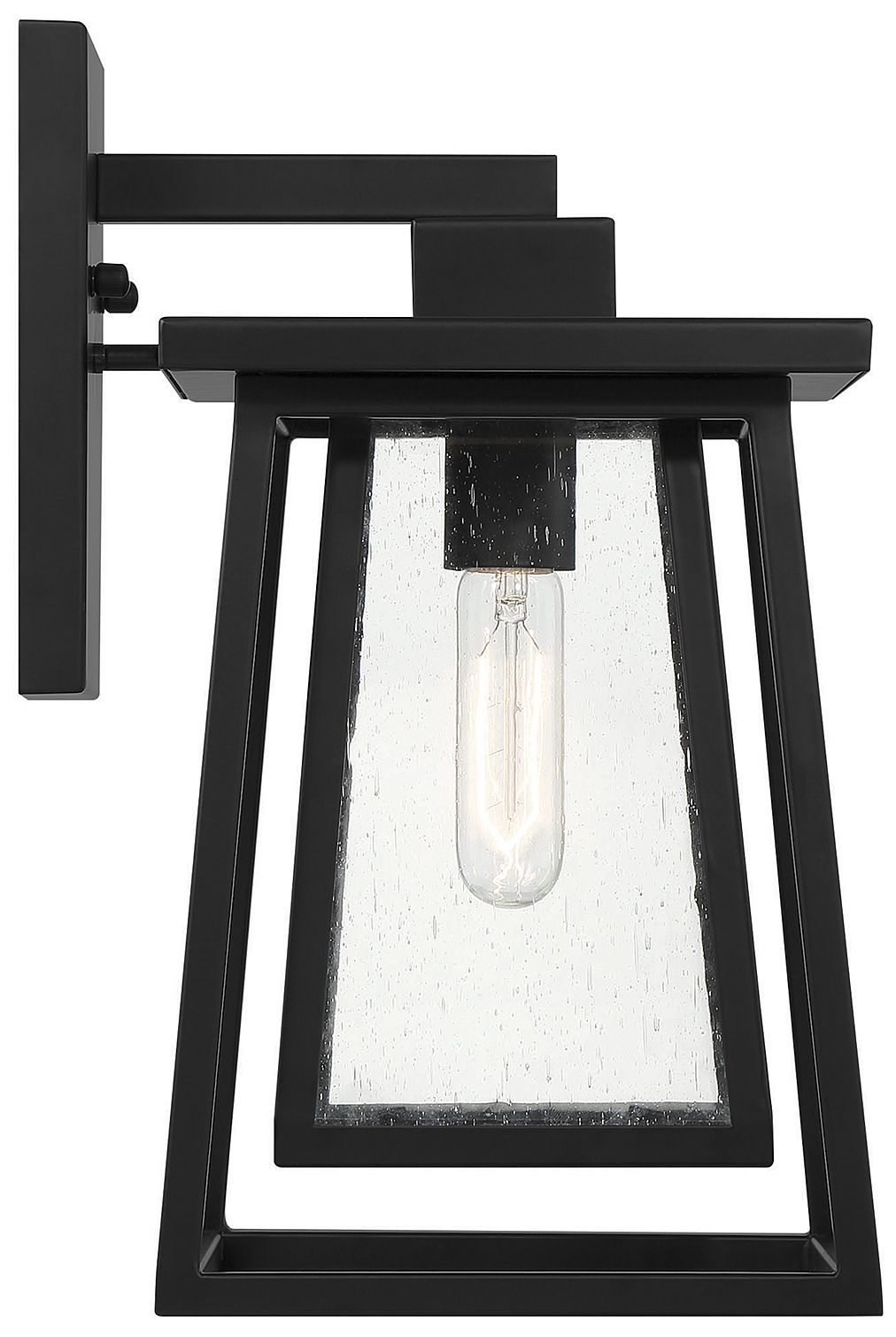 Image 5 Denver 1-Light Outdoor Wall Lantern in Matte Black more views