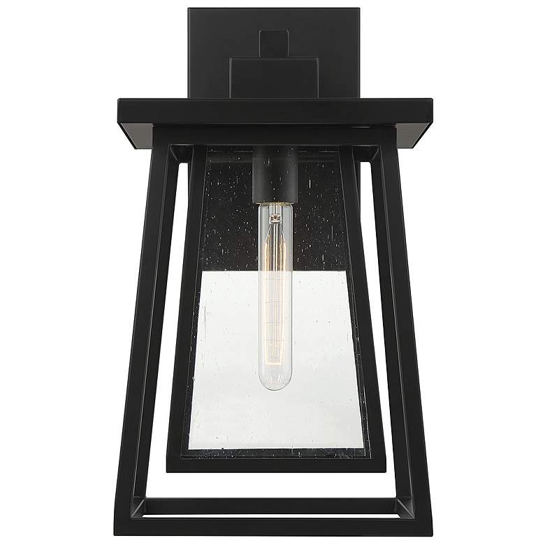 Image 3 Denver 1-Light Outdoor Wall Lantern in Matte Black more views