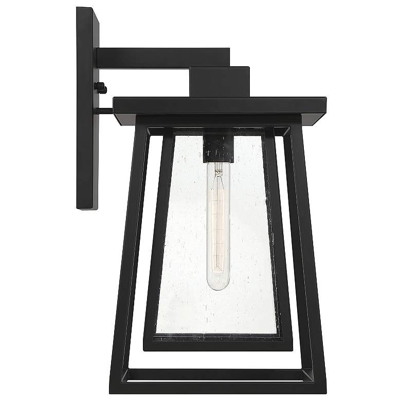 Image 5 Denver 1-Light Outdoor Wall Lantern in Matte Black more views