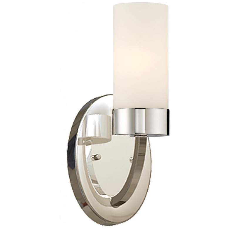 Image 1 Denver; 1 Light; Vanity Fixture; Polished Nickel Finish
