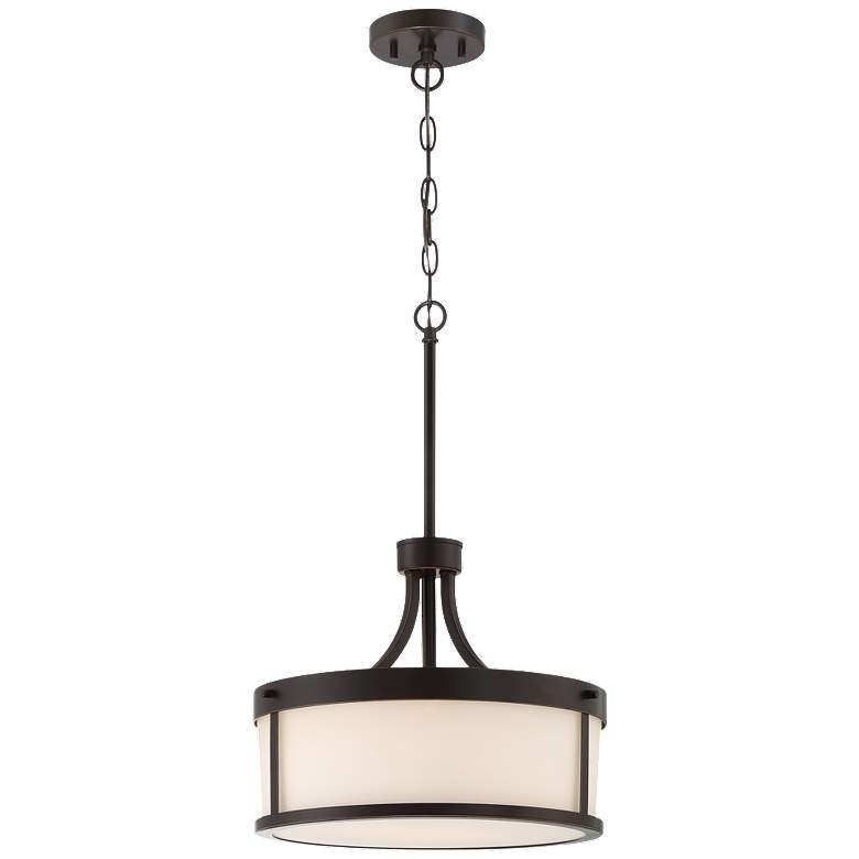 Image 1 Denver 14 1/2" Wide Mahogany Bronze Pendant Light