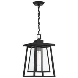 Denver 16 1/4" High Matte Black Outdoor Hanging Light