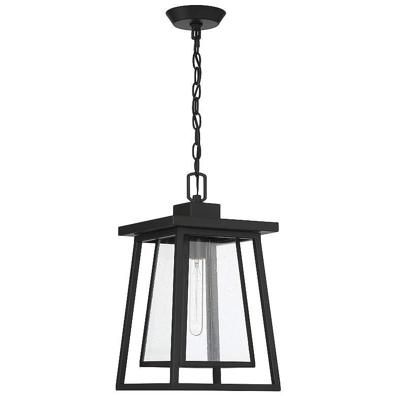 Image 2 Denver 16 1/4" High Matte Black Outdoor Hanging Light more views