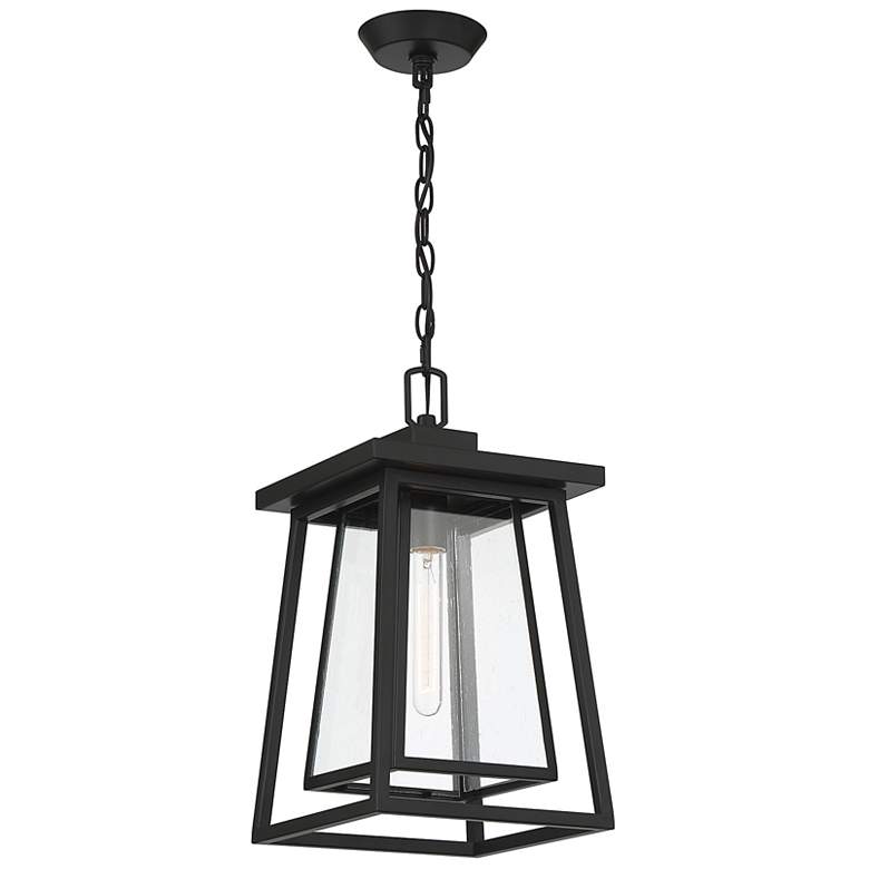 Image 3 Denver 16 1/4" High Matte Black Outdoor Hanging Light more views