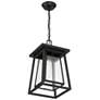 Thumbnail4 of Denver 16 1/4" High Matte Black Outdoor Hanging Light more views