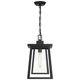 Image5 of Denver 16 1/4" High Matte Black Outdoor Hanging Light more views