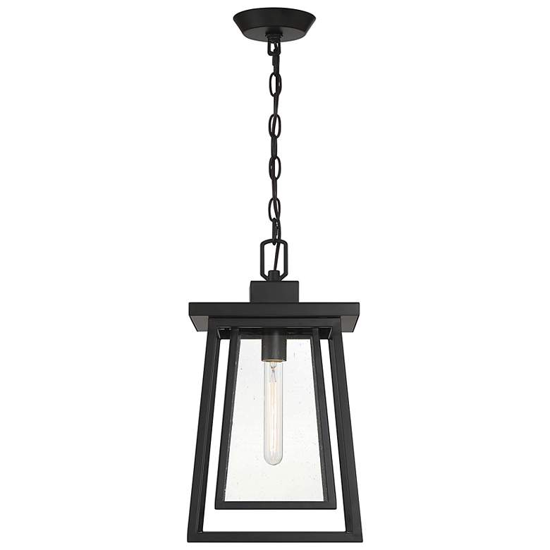 Image 5 Denver 16 1/4" High Matte Black Outdoor Hanging Light more views