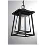 6_Denver 16 1/4" High Matte Black Outdoor Hanging Light more views