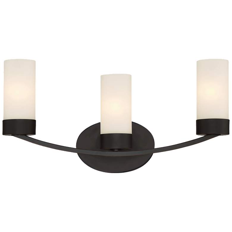 Image 1 Denver; 3 Light; Vanity Fixture; Mahogany Bronze Finish