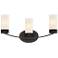 Denver; 3 Light; Vanity Fixture; Mahogany Bronze Finish