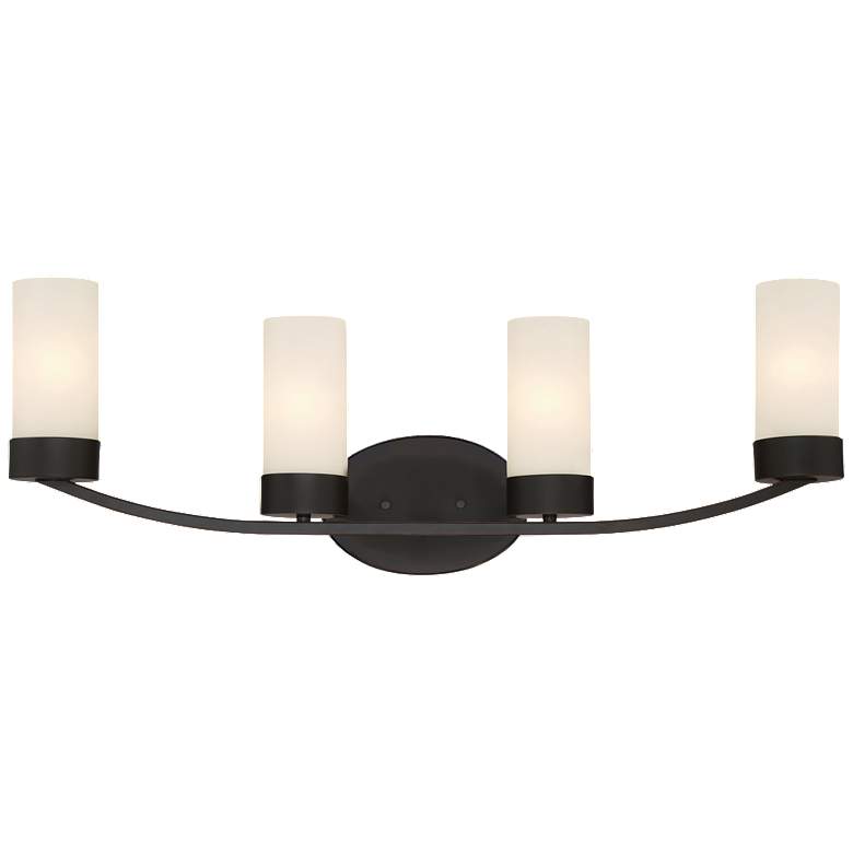 Image 1 Denver; 4 Light; Vanity Fixture; Mahogany Bronze Finish