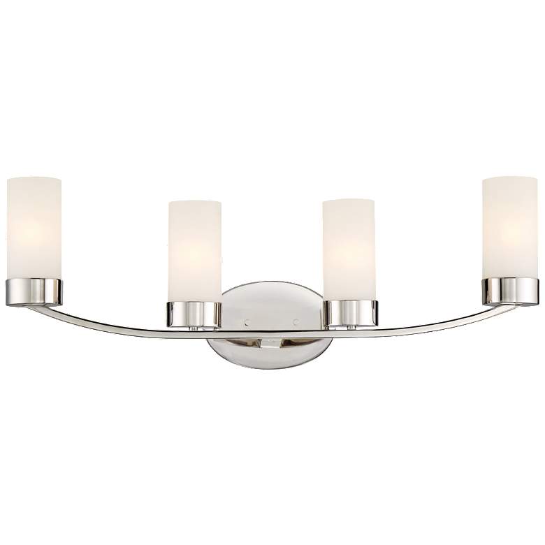 Image 1 Denver; 4 Light; Vanity Fixture; Polished Nickel Finish