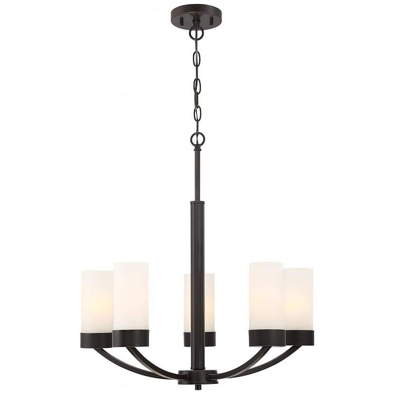 Image 1 Denver; 5 Light; Chandelier Fixture; Mahogany Bronze Finish