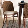 1_Denver Walnut Brown Wood and Seagrass Dining Chair