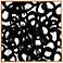 DENY Design Black Circles 20" Square Wall Art