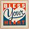 DENY Design Bless Your Heart 20" Square Wall Art