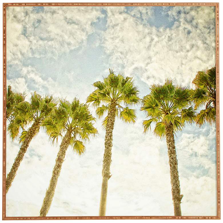 Image 1 DENY Design Palm Trees 30 inch Square Wall Art