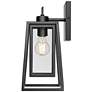 3_Denzell 13.5" High 1-Light Outdoor Wall Sconce in Powder Coated Black more views
