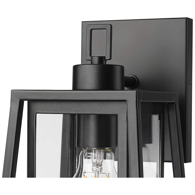 Image 4 Denzell 13.5" High 1-Light Outdoor Wall Sconce in Powder Coated Black more views