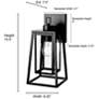 7_Denzell 13.5" High 1-Light Outdoor Wall Sconce in Powder Coated Black more views