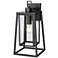 Denzell 17.25" High 1-Light Outdoor Wall Sconce in Powder Coated Black